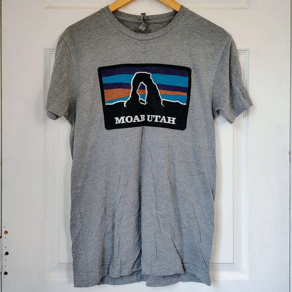 Next Level Apparel Gray Moab Utah Tee